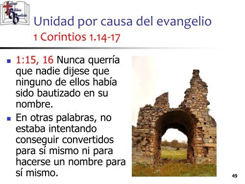 1 Corintios - Iglesia Biblica Bautista de Aguadilla, Puerto Rico