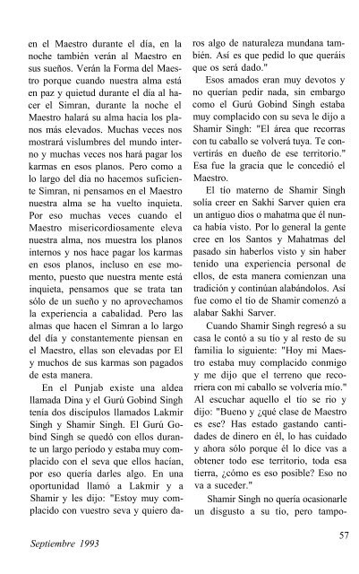 Revista Sant Bani - Volumen 7, Número 2. Sept ... - Sant Bani Ashram