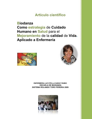 Artículo científico Biodanza Como estrategia de Cuidado Humano ...
