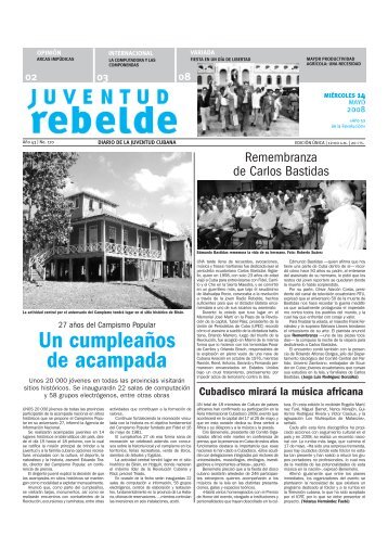 Un cumpleaños de acampada - Juventud Rebelde