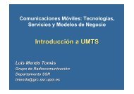Tecnologías, Servicios y Modelos de Negocio. Introducción a UMTS