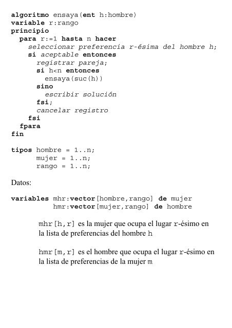 El “problema de los matrimonios estables”