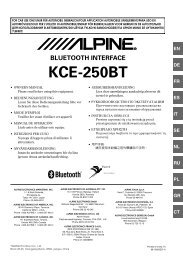 KCE-250BT - Alpine Europe