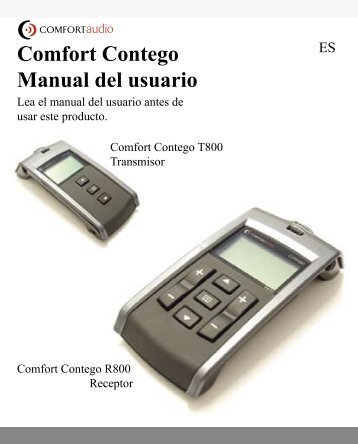 Comfort Contego Manual del usuario - Comfort Audio