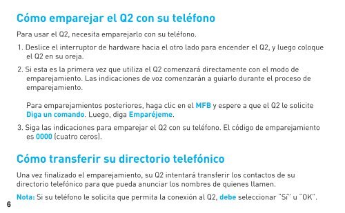 Manual para usuarios - BlueAnt Wireless