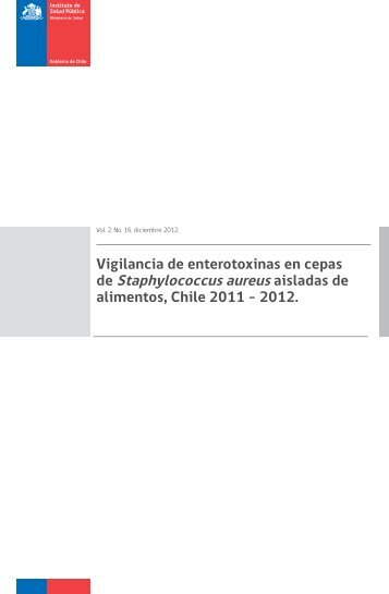 Staphylococcus Aureus - 11032013A.pdf - Instituto de Salud Pública ...