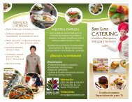 Servicios de Catering - san luis bakery