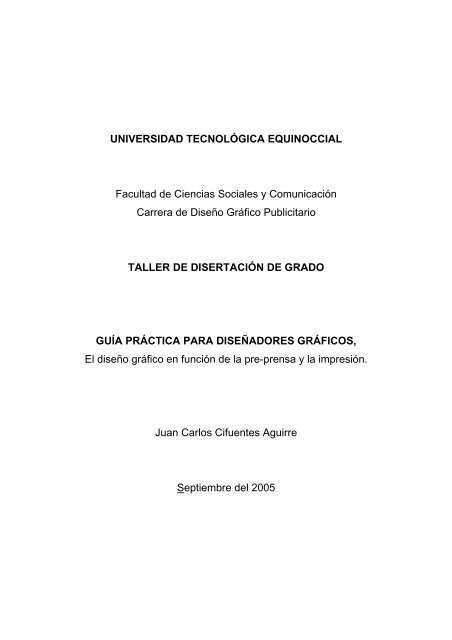 Universidad Tecnolgica Equinoccial Universidad Tecnologica