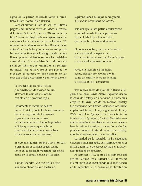 Marx y la muerte # Entrevistas con Fabio ... - Revista EL BUHO