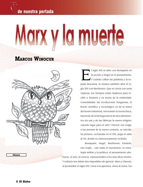 Marx y la muerte # Entrevistas con Fabio ... - Revista EL BUHO