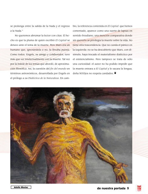 Marx y la muerte # Entrevistas con Fabio ... - Revista EL BUHO