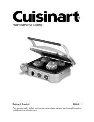 manual - Cuisinart