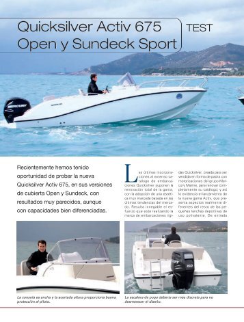 Activ 675 Open & Sundeck - Quicksilver Boats