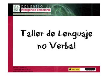 Taller Lenguaje no Verbal - MundoCoachingMagazine