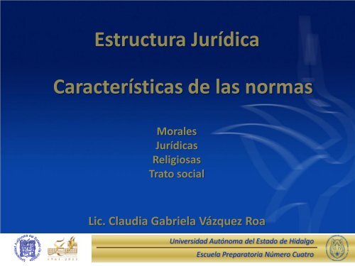 Caracteristicas de las Normas - Universidad Autónoma del Estado ...