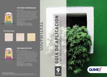 G U IA D E A P L IC A C IO N TEXTURADOS - DECOLOR Pinturerias