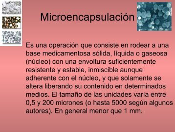 Microencapsulación