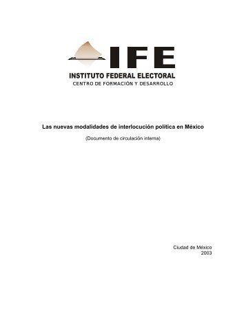 descarga pdf - Instituto Federal Electoral