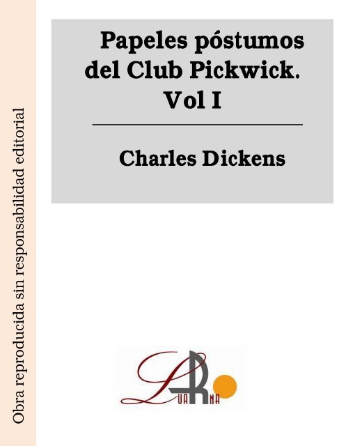 Papeles póstumos del Club Pickwick. Vol.  - Ataun