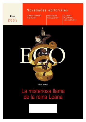 La misteriosa llama de la reina Loana - Editorial Sudamericana ...