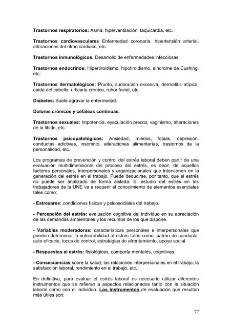 nivel del estrés laboral y parón de conducta en los empleados de la ...