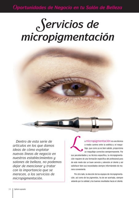 Servicios de micropigmentación - Cazcarra