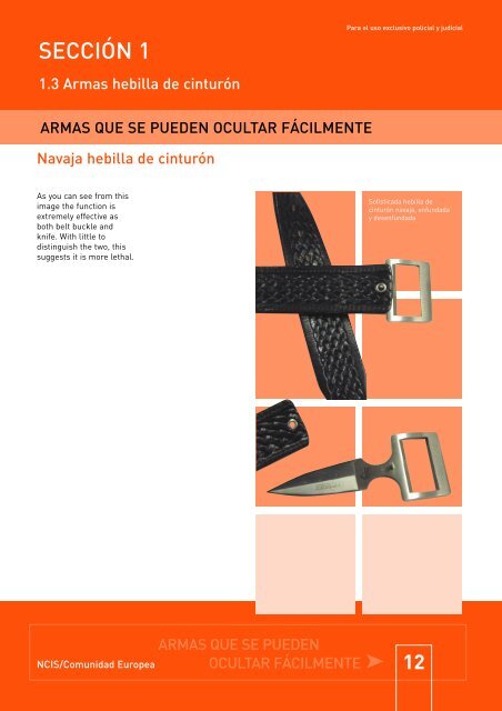 compendio de armas de fuego disimuladas 2003