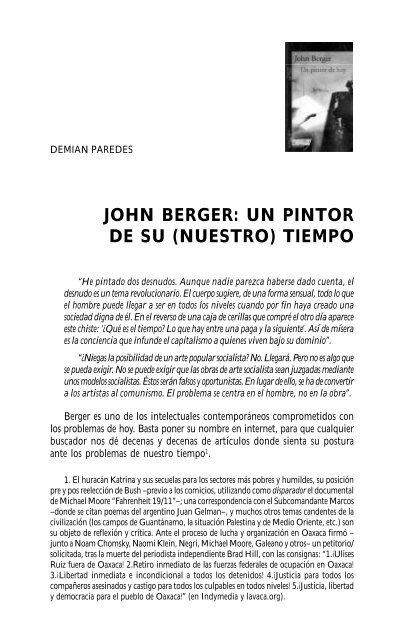 john berger: un pintor de su (nuestro) tiempo - IPS – Karl Marx