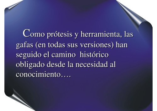 Historia de las gafas