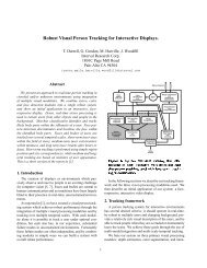 Robust Visual Person Tracking for Interactive Displays.