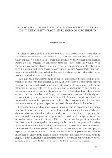 Propaganda y representación. Lucha política, cultura de corte y ...