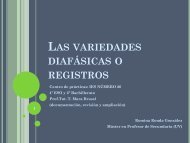 las variedades diafásicas o registros - Revista Hispanista ...