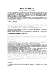 Regulamento Bilhete Premiado - Pierre Alexander