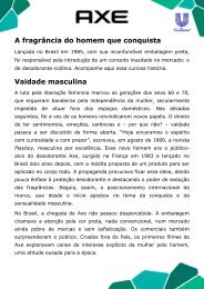 História completa de Axe (PDF) - Unilever