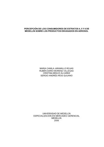 monografia percepcion de aerosol - Universidad de Medellín