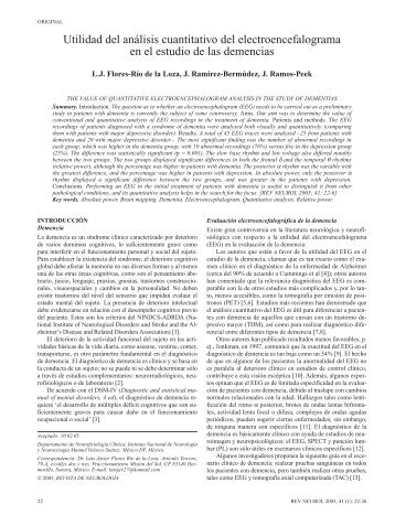 Utilidad del análisis cuantitativo del electroencefalograma en el ...