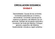 CIRCULACION OCEANICA Unidad 4