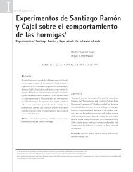 Experimentos de Santiago Ramón y Cajal sobre el comportamiento ...