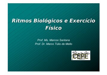 Ritmos Biológicos e Exercício Físico - FEA