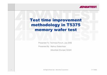 4_Test time improvement methodology in T5375 ... - Advantest