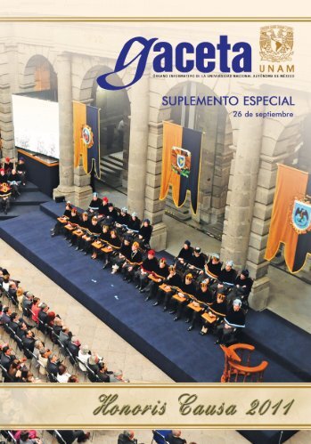 Honoris Causa 2011 - UNAM - Universidad Nacional Autónoma de ...