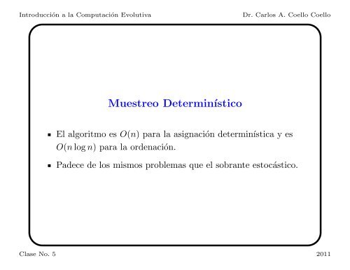 Introducción a la Computación Evolutiva - Departamento de ...