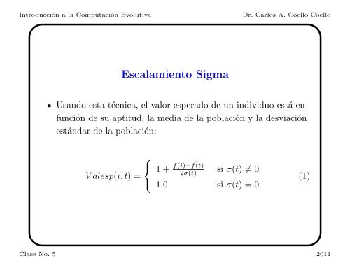 Introducción a la Computación Evolutiva - Departamento de ...