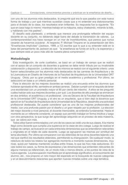 Cuadernos de Investigación Educativa - Universidad ORT Uruguay