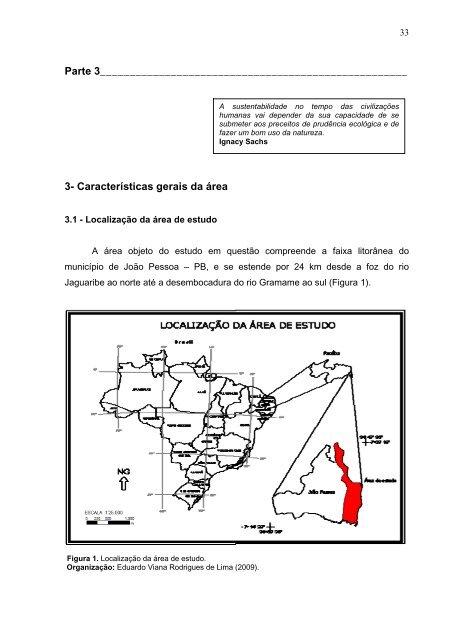 expansão urbana e qualidade ambiental no litoral de joão pessoa-pb.