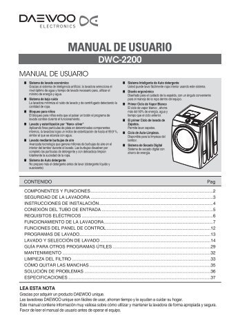 MANUAL DE USUARIO - daewoo