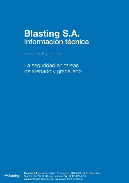 La seguridad en tareas de arenado y granallado.pdf - Blasting