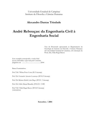 André Rebouoas: da Engenharia Civil j Engenharia Social