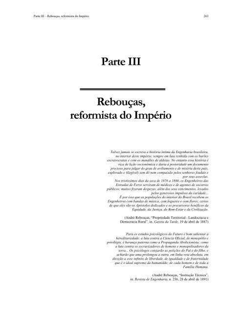 André Rebouoas: da Engenharia Civil j Engenharia Social