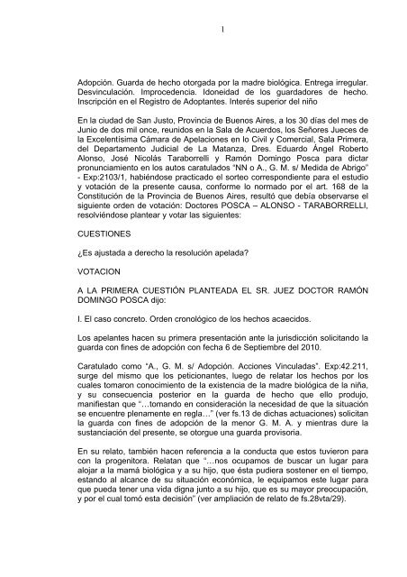 Expediente 2103 1 Nn O A G M S Medida De Abrigo